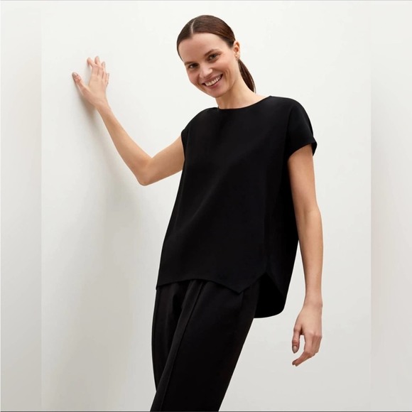 MM Lafleur Tops - MM LaFleur The Didion Top in Crepe Black XS